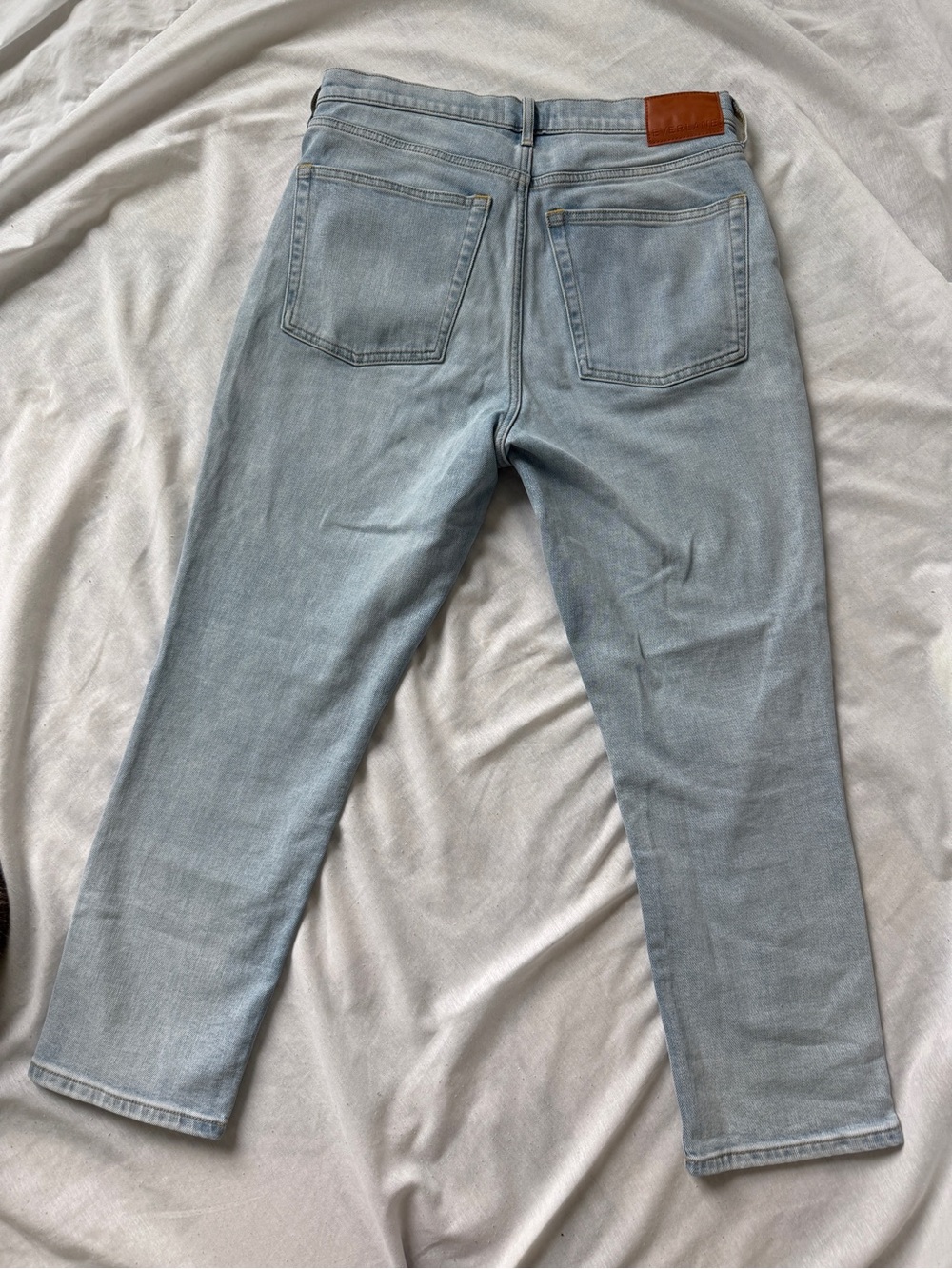 Everlane The Original Cheeky Jean Women’s 30S Light Wash Straight Leg Crop - Picture 2 of 7